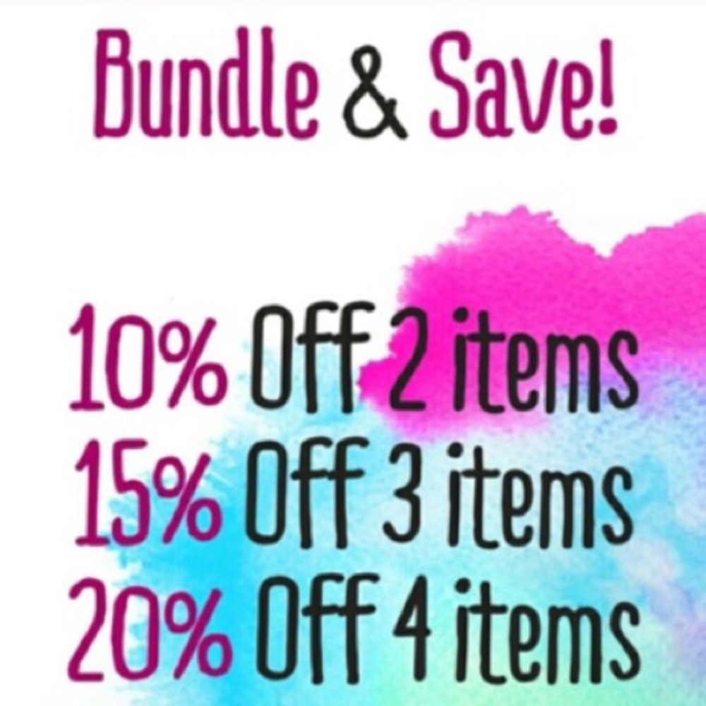 One single shipping fee when you bundle!!